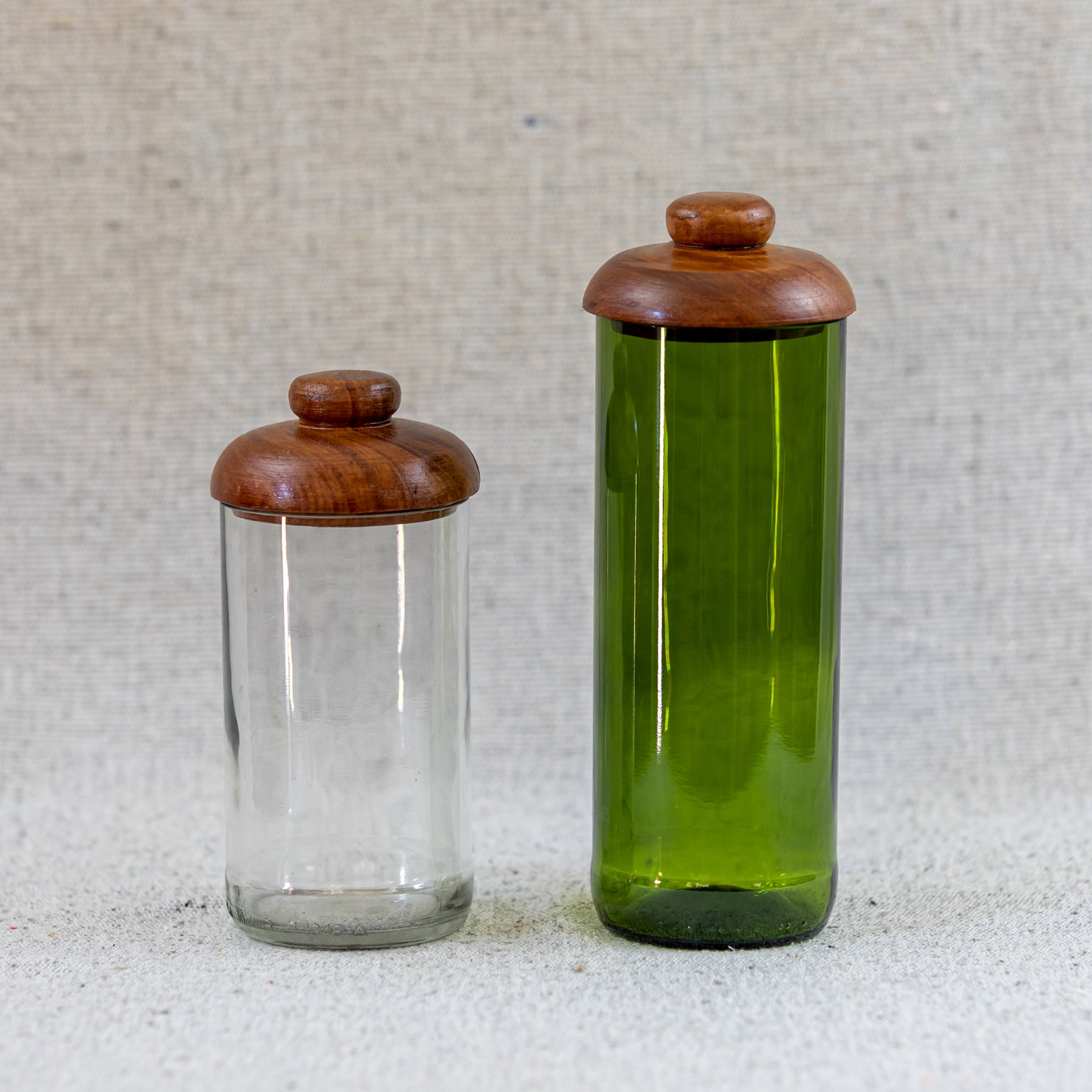 Glass Jars with Toppers